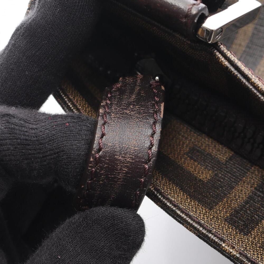 Fendi Zucca Shoulder Bag/Handbag, Coated Canvas Leather, Men's/Women's, Brown - Picture 8 of 9